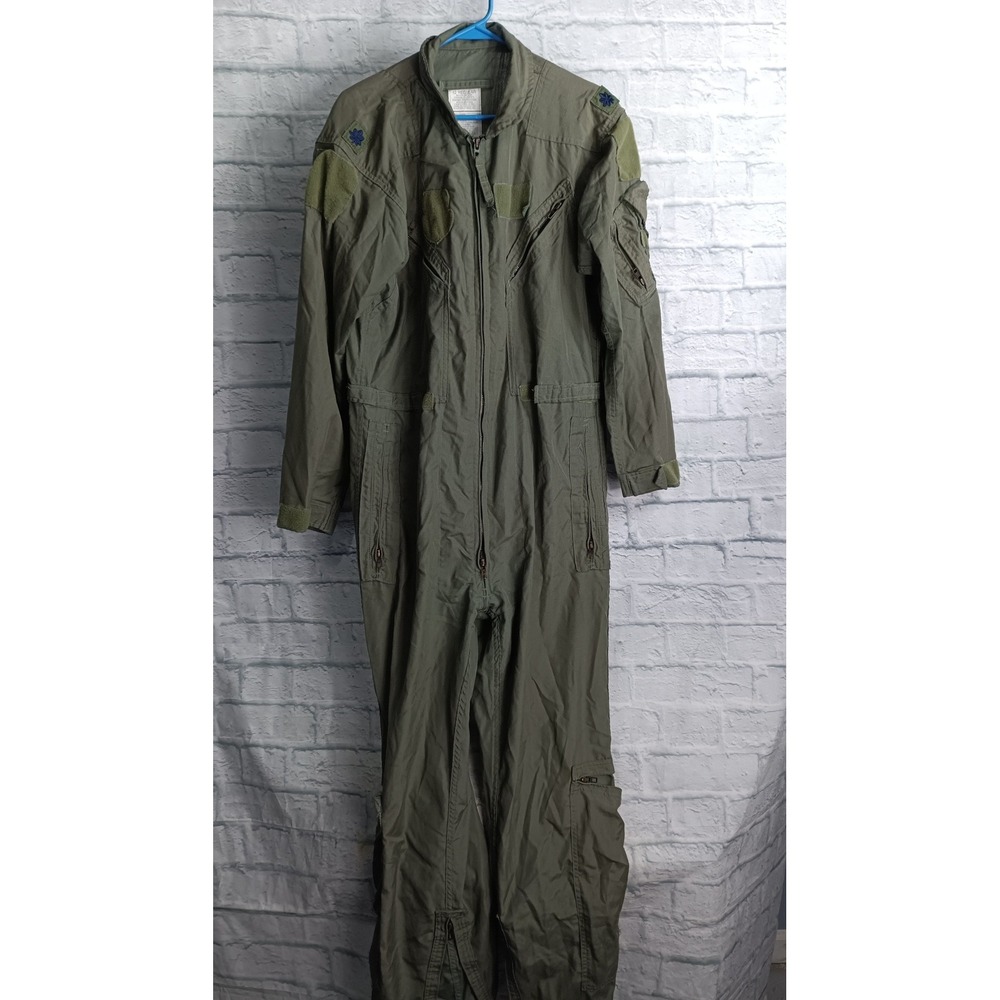 Equa Industries  Men 42R Summer Flight Suit Coveralls Sage Green Military